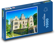 Hrad Evenburg - Německo, Loga  Puzzle 1000 dílků - 60 x 46 cm