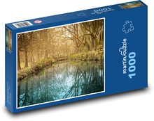 Rzeka - park, las Puzzle 1000 elementów - 60x46 cm