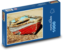 Stará loď - opuštěná, rezavá Puzzle 1000 dílků - 60 x 46 cm