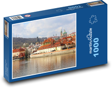 Praga - Wełtawa, miasto Puzzle 1000 elementów - 60x46 cm