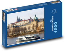 Loď - Praha, řeka Puzzle 1000 dílků - 60 x 46 cm