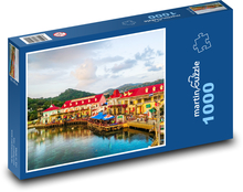 Roatan - Honduras, přístav Puzzle 1000 dílků - 60 x 46 cm