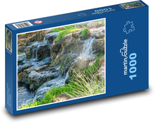 Vodopády - skaly, príroda Puzzle 1000 dielikov - 60 x 46 cm 