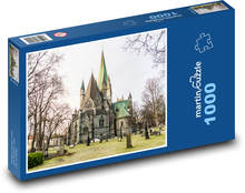 Trondheim - Norwegen, Dom Puzzle 1000 Teile - 60 x 46 cm