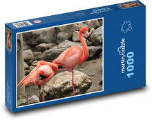 Plameniaky - vtáky, zvieratá Puzzle 1000 dielikov - 60 x 46 cm 