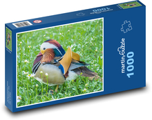 Mandarinente - Tier, Vogel Puzzle 1000 Teile - 60 x 46 cm
