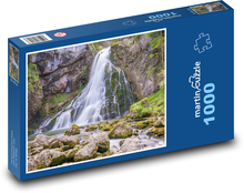 Vodopády Golling - rieka, potok Puzzle 1000 dielikov - 60 x 46 cm 