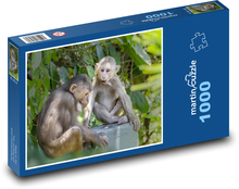 Makaken - Affe, Tier Puzzle 1000 Teile - 60 x 46 cm