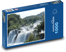 Vodopád - Krka, Chorvatsko Puzzle 1000 - 60x46 cm