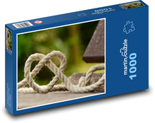 Lina - dziewiarska, serce Puzzle 1000 elementów - 60x46 cm