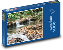 Vodopád - řeka, příroda Puzzle 1000 dílků - 60 x 46 cm