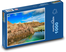 Morze - klify, skały Puzzle 1000 elementów - 60x46 cm