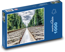 Eisenbahngleise - Schienen, Eisenbahnen Puzzle 1000 Teile - 60 x 46 cm