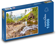 Natur - Wald, Fluss Puzzle 1000 Teile - 60 x 46 cm