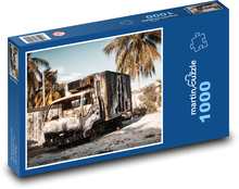 Nákladní vůz - vrak, vozidlo Puzzle 1000 dílků - 60 x 46 cm