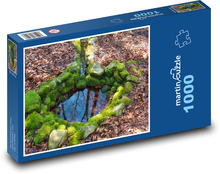 Brunnen - Wasser, Wald Puzzle 1000 Teile - 60 x 46 cm