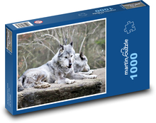 Arktický vlk - zvíře, savec Puzzle 1000 dílků - 60 x 46 cm