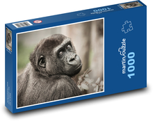 Gorilla - Tier, Säugetier Puzzle 1000 Teile - 60 x 46 cm