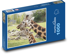 Žirafa - divoká zvěř, savec Puzzle 1000 dílků - 60 x 46 cm