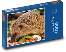 Hedgehog - animal, eat Puzzle 1000 pieces - 60 x 46 cm 