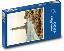 Latarnia morska - wyspa, morze Puzzle 1000 elementów - 60x46 cm