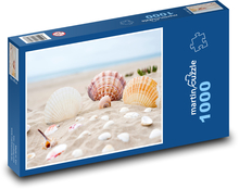 Pláž - písek, mušle Puzzle 1000 dílků - 60 x 46 cm