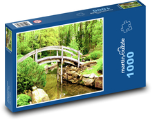 Most - japonská zahrada, potok Puzzle 1000 - 60x46 cm