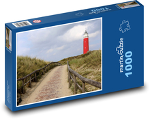 Maják - Holandsko, Severné more Puzzle 1000 dielikov - 60 x 46 cm