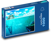 More - ryby, chobotnice Puzzle 1000 dielikov - 60 x 46 cm 