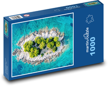Wyspa - morze, Chorwacja Puzzle 1000 elementów - 60x46 cm