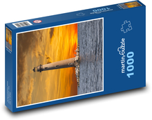 Dauphin Island - maják, západ slnka Puzzle 1000 dielikov - 60 x 46 cm