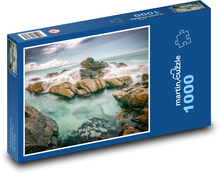 Lofoty - skały, ocean Puzzle 1000 elementów - 60x46 cm