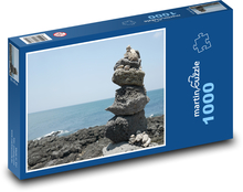 Ostrov Jeju - Korea, moře Puzzle 1000 dílků - 60 x 46 cm