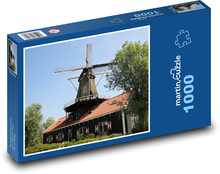 Mlýn - Nizozemsko, Holandsko  Puzzle 1000 dílků - 60 x 46 cm