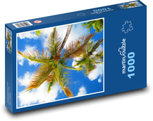 Sky - palm trees, caribou Puzzle 1000 pieces - 60 x 46 cm 