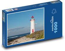 Maják - ostrov Griffits, moře  Puzzle 1000 dílků - 60 x 46 cm