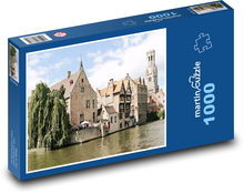 Veža - kanál, zvonica Puzzle 1000 dielikov - 60 x 46 cm 