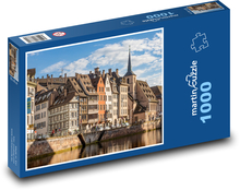 Štrasburg - Francie, budovy Puzzle 1000 dílků - 60 x 46 cm
