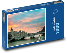 Architektur - Brücke, Fluss Puzzle 1000 Teile - 60 x 46 cm