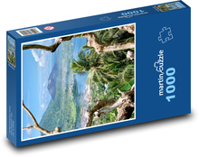 Papua - Nová Guinea, sopka Puzzle 1000 dielikov - 60 x 46 cm 