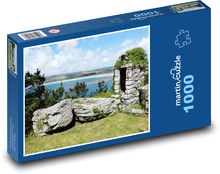 Cornwall - Anglie, pobřeží Puzzle 1000 dílků - 60 x 46 cm