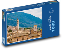 Assisi - město, Itálie Puzzle 1000 - 60x46 cm