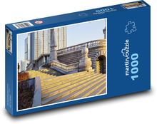 Schody - mramor, budova Puzzle 1000 dielikov - 60 x 46 cm