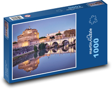 Rím - Taliansko, rieka Puzzle 1000 dielikov - 60 x 46 cm 