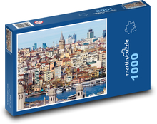 Galatská věž - Istanbul, Německo Puzzle 1000 dílků - 60 x 46 cm