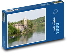 Ostrov Barbe - Francie, Lyon Puzzle 1000 dílků - 60 x 46 cm