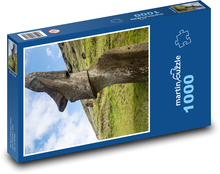 Osterinsel - Skulptur, Natur Puzzle 1000 Teile - 60 x 46 cm
