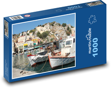 Rhodos - Řecko, dovolená  Puzzle 1000 dílků - 60 x 46 cm