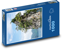 Ostrov - voda, skála Puzzle 1000 - 60x46 cm