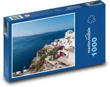 Santorini - Řecko, ostrov  Puzzle 1000 dílků - 60 x 46 cm
